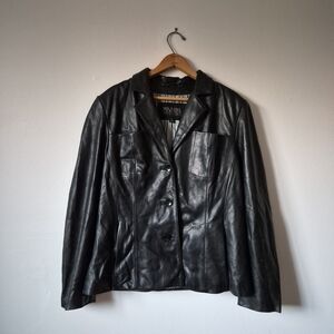 Women's Black Leather Jacket